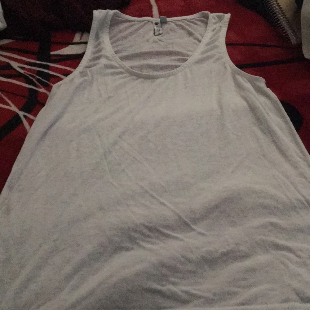 white tank top